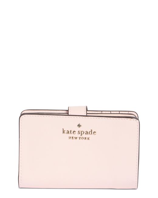 Kate Spade Pink Staci Medium Bifold Leather Wallet