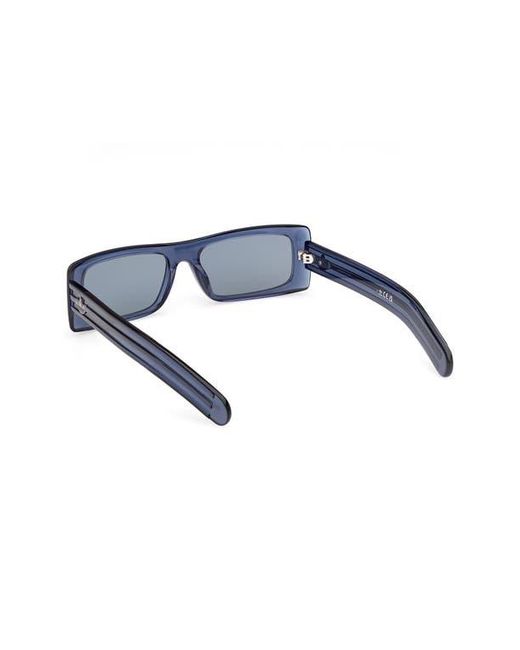 Adidas Blue Rectangular Sunglasses for men