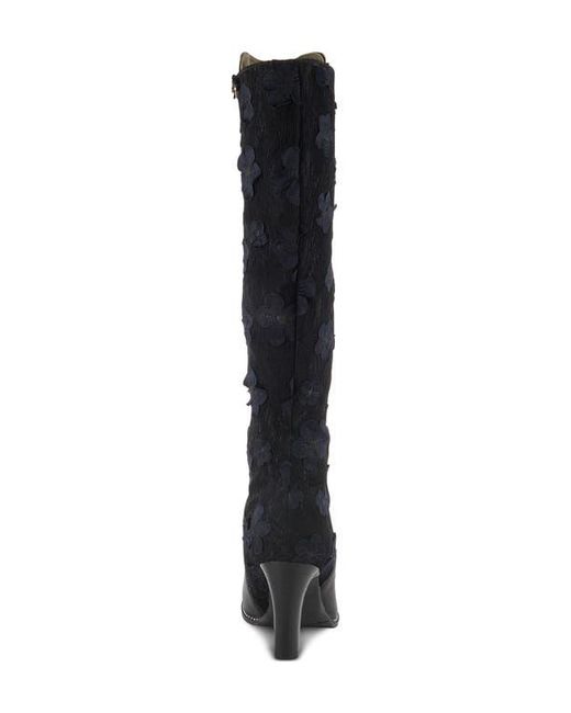 Spring Step Black Rozena Knee High Boot