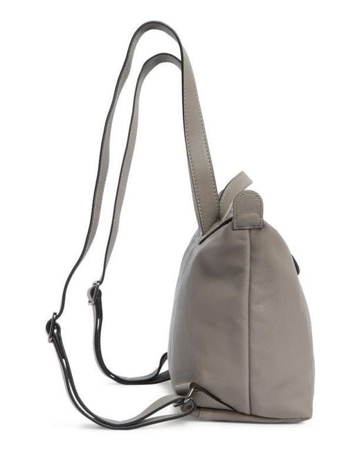 Longchamp Gray Top Handle Backpack