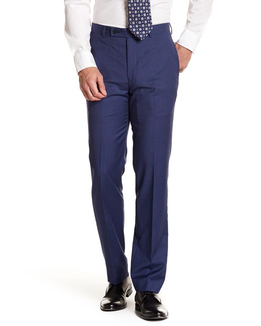 Calvin Klein Solid Bright Blue Wool 