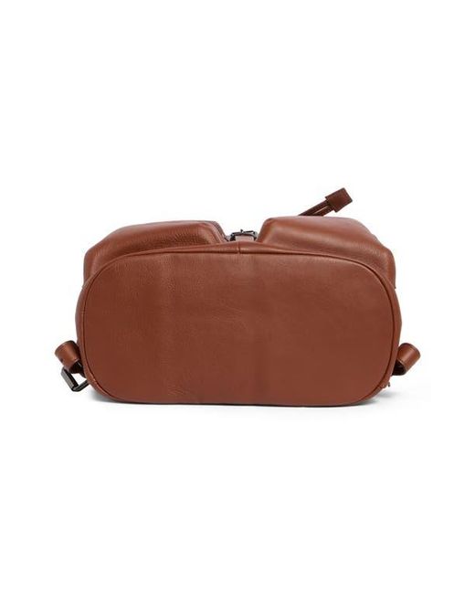 Longchamp Brown Lc3D Large Leather Backpack