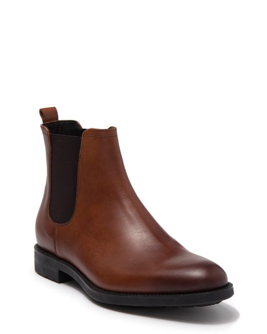 Bruno Magli Brown Canyon Leather Chelsea Boot In Cognac At Nordstrom Rack for men