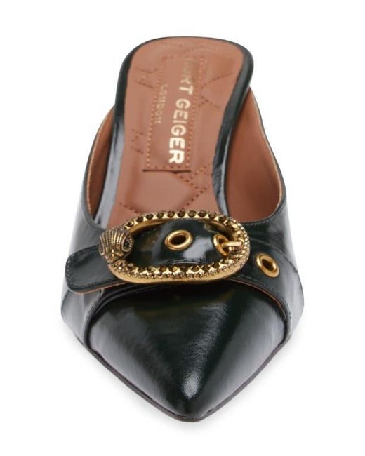 Kurt Geiger Green Mayfair Pointed Toe Mule