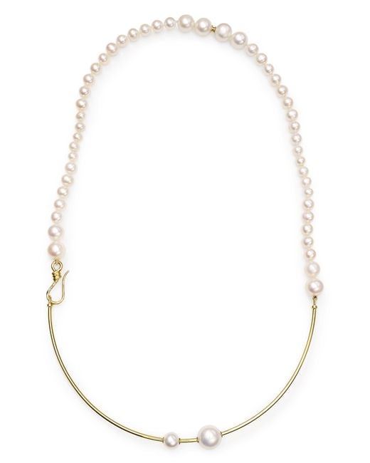Ippolita White 18k Gold Nova Wire Freshwater Pearl Necklace