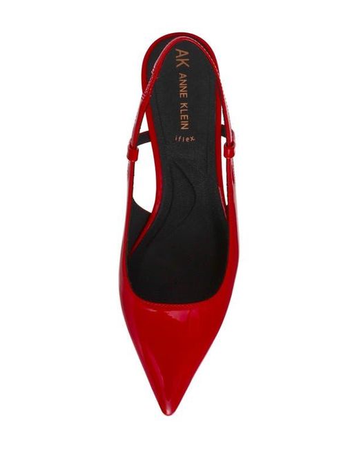 Anne Klein Red Shorty Slingback Pump