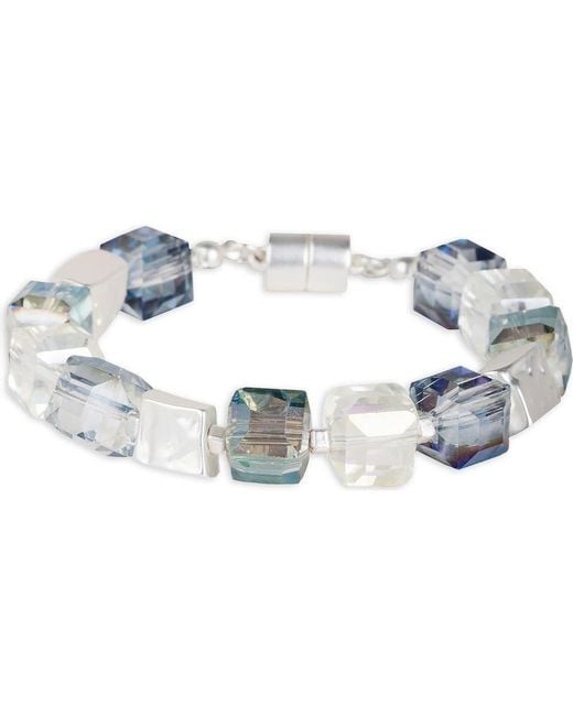 Saachi Blue Cube Beaded Bracelet