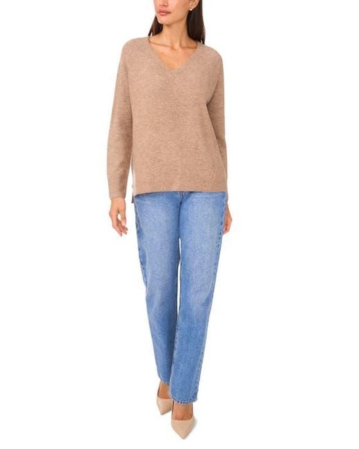 Halogen® Blue V-Neck Sweater