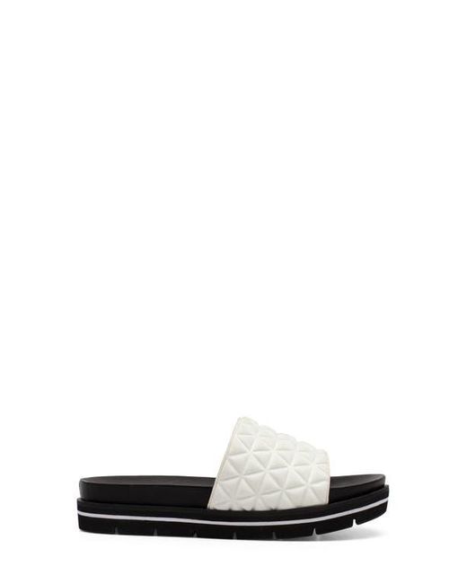Linea Paolo White Leah Slide Sandal