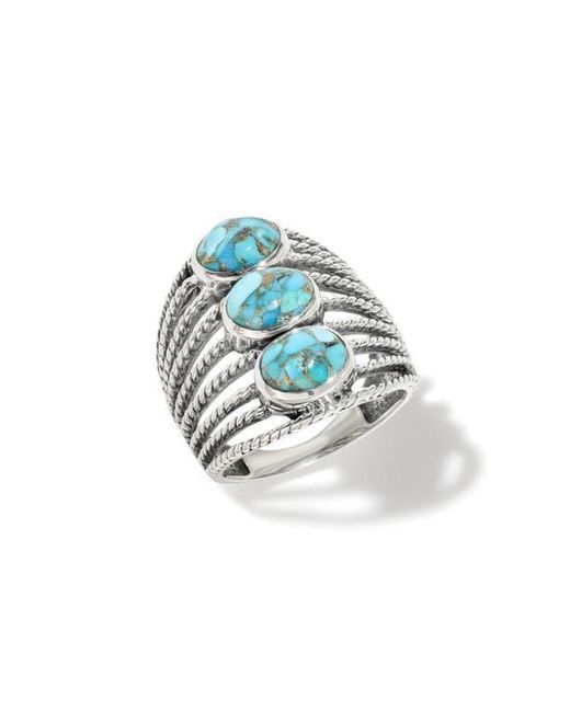 YS GEMS Blue Stabilized Multiband Ring