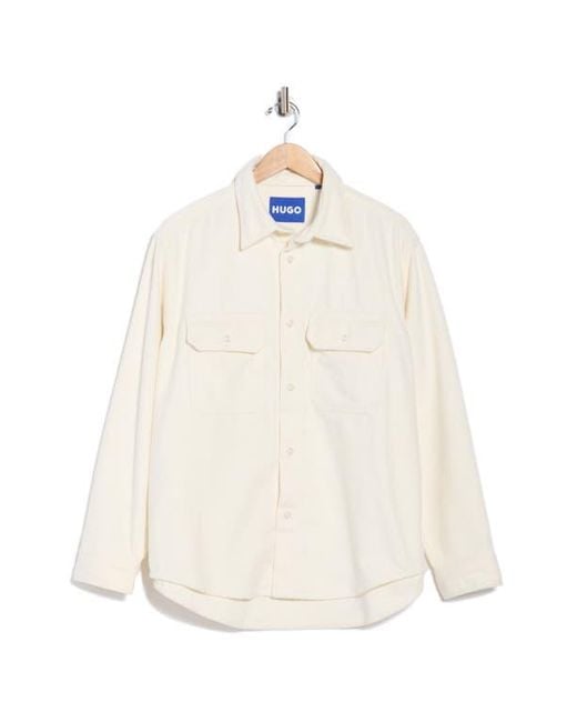 HUGO White Ebolt Snap Jacket for men
