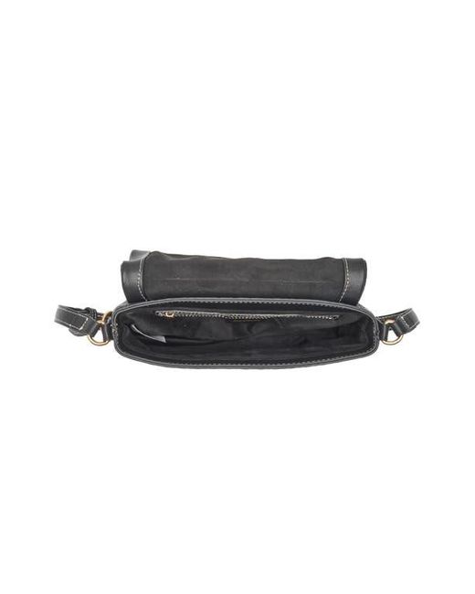 Sam Edelman Black Eva Woven Shoulder Bag