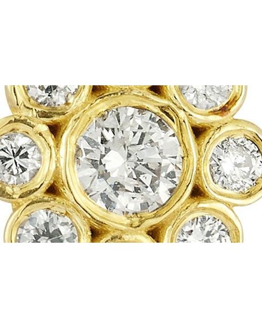Ember Fine Jewelry Metallic 14K Diamond Flower Pendant Necklace