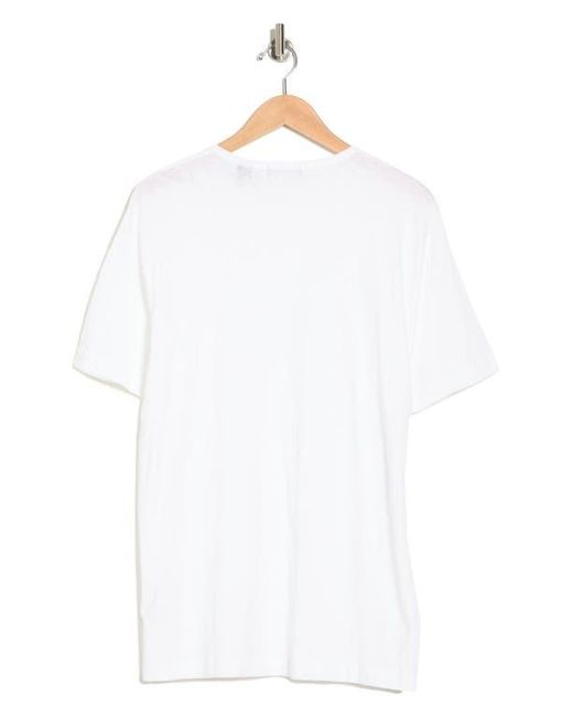 Theory White Pima Cotton Crewneck Tee for men