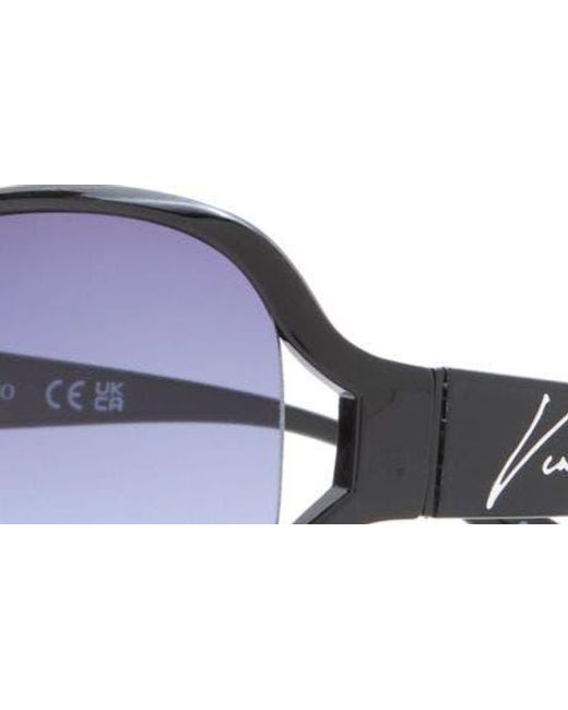 Vince Camuto Blue Oval Vent Sunglasses