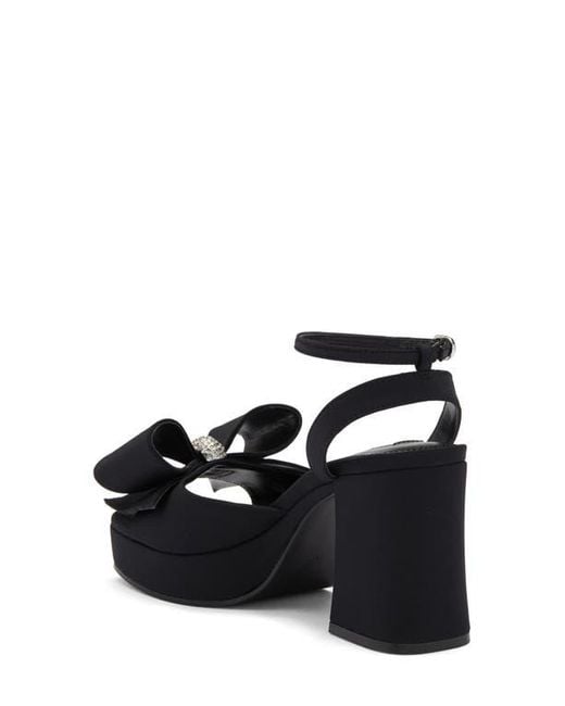 Steve Madden Aerin Bow Platform Sandal in Black | Lyst display picture 1