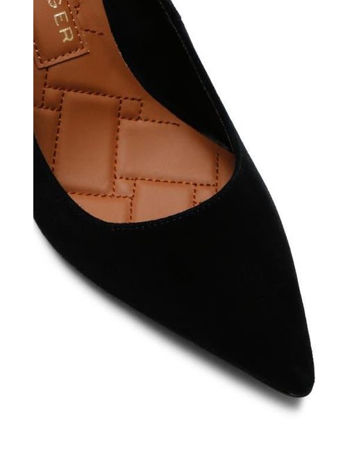 Kurt Geiger Black Pointy Toe Leather Pumps