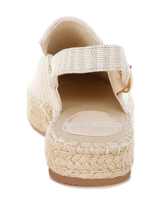 Rag & Co White Zalli Slingback Espadrille Flat