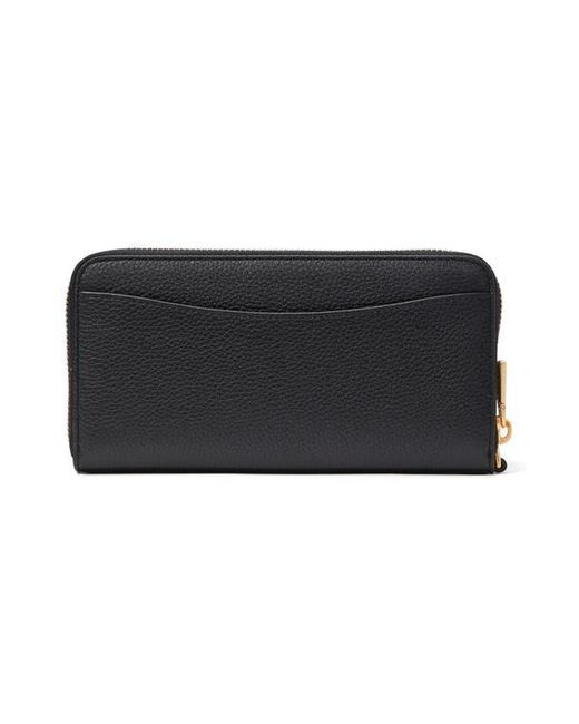 Kate Spade Black Ava Zip Around Continental Wristlet