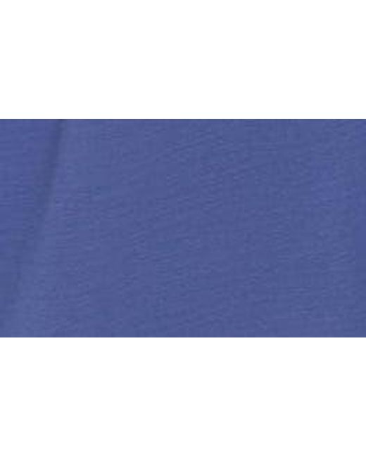 Connected Apparel Blue Faux Wrap Long Sleeve Maxi Dress