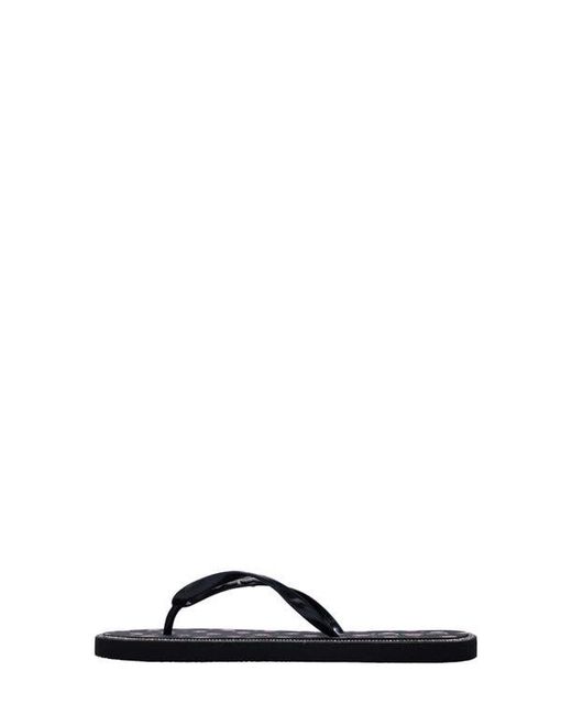 Bebe Black Peach Flip Flop