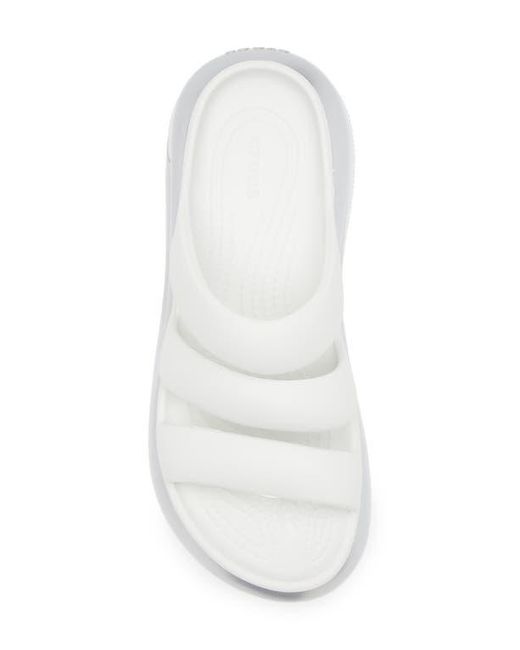 CROCSTM White Classic Mega Crush Water Resistant Platform Sandal