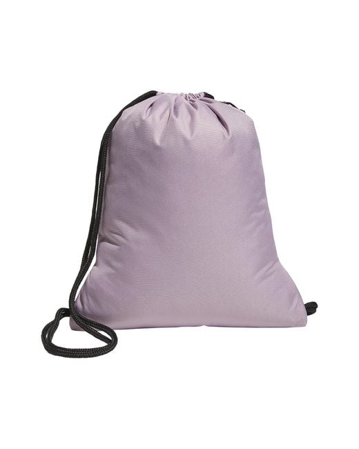 Adidas Purple Classic Drawstring Sackpack for men