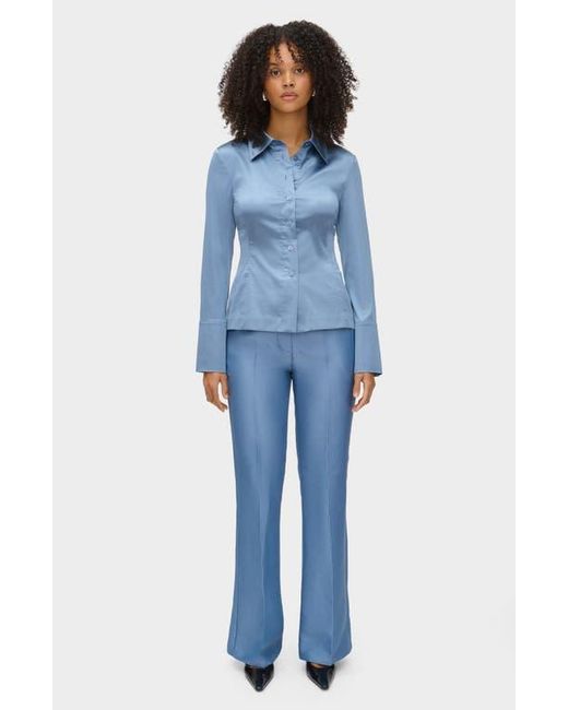 ALIGNE Blue Figaro Satin Pants