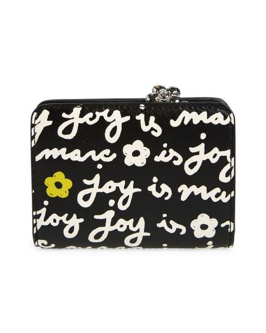 Marc Jacobs Black The Joy Mini Compact Snapshot Wallet
