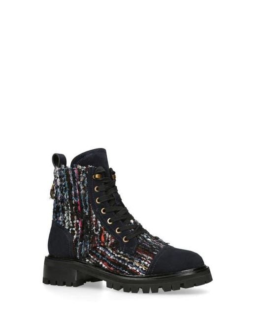 Kurt Geiger Black Kensington Combat Boot