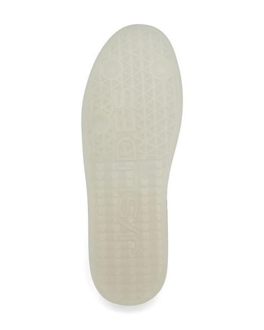 J/Slides White Hunter Leather Sneaker