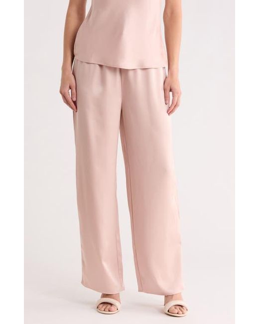 Leith Pink Satin Drawstring Pants
