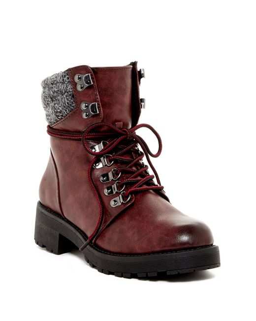 mia maylynn faux shearling lined boot
