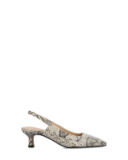 Journee Collection Natural Paulina Slingback Pump