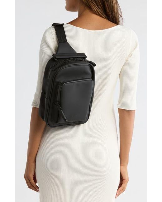 Rains Black Mini Book Daypack