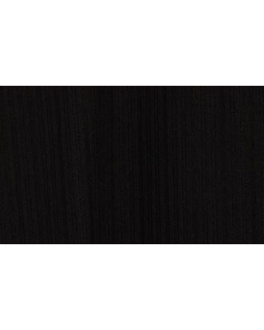 Karl Lagerfeld Black Performance Quarter Zip Polo for men