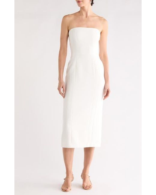A.L.C. Women's White Elizabeth Strapless Midi Dress