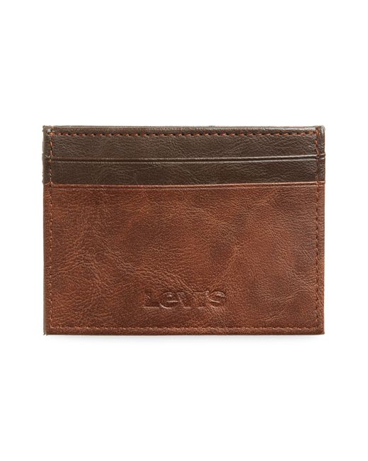 Levi's Brown Ivy Leather Card Case