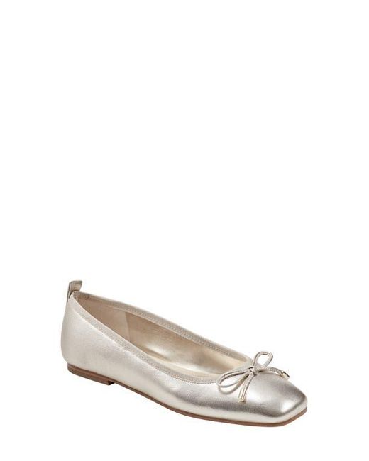 Marc Fisher White Ubet Ballet Flat