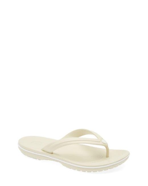 CROCSTM White Gender Inclusive Crocband Flip Flop