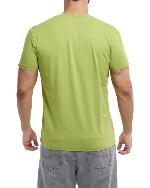 Xray Jeans Green Short Sleeve Henley for men