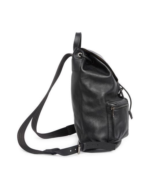 Longchamp Black Lc3D Medium Leather Backpack