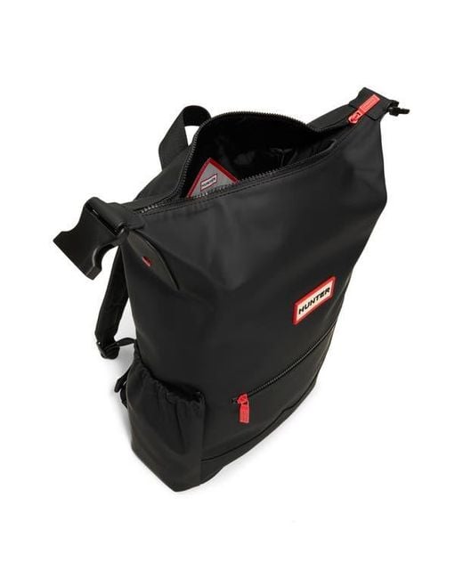 Hunter Black Top Clip Backpack