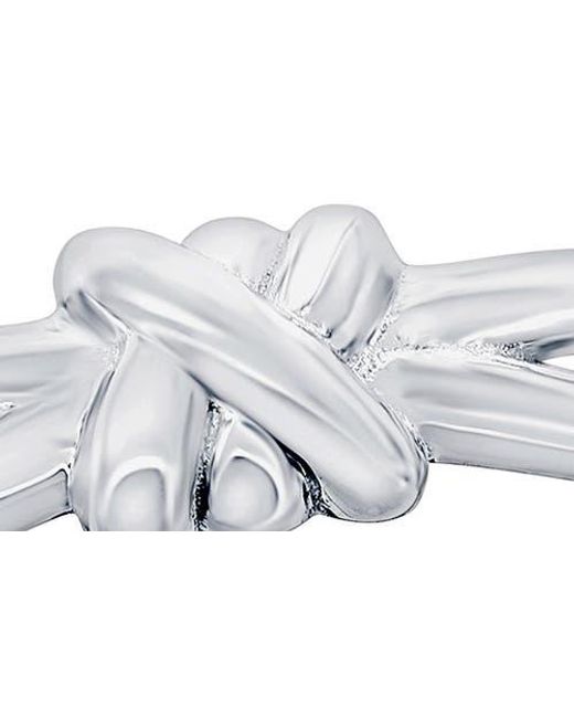 Simona Metallic Knot Textured Ring