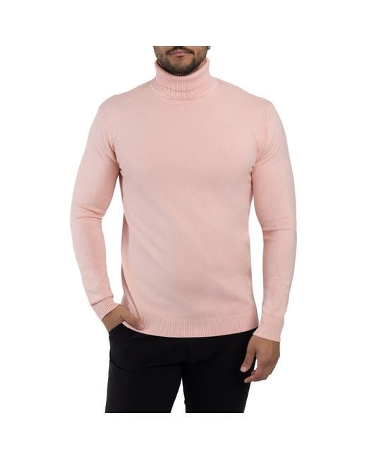 Xray Jeans Pink Turtleneck Pullover Sweater for men