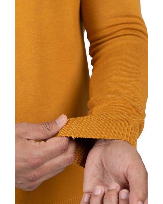 Xray Jeans Yellow Ribbed V-Neck Knit Sweater for men
