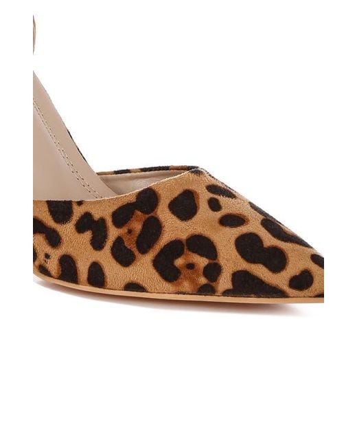 Rag & Co Brown Dolona Pointed Toe Pump