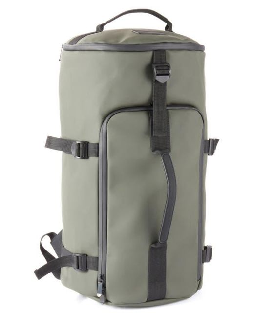 Bey-berk Gray Large Water Resistant Camping Duffel