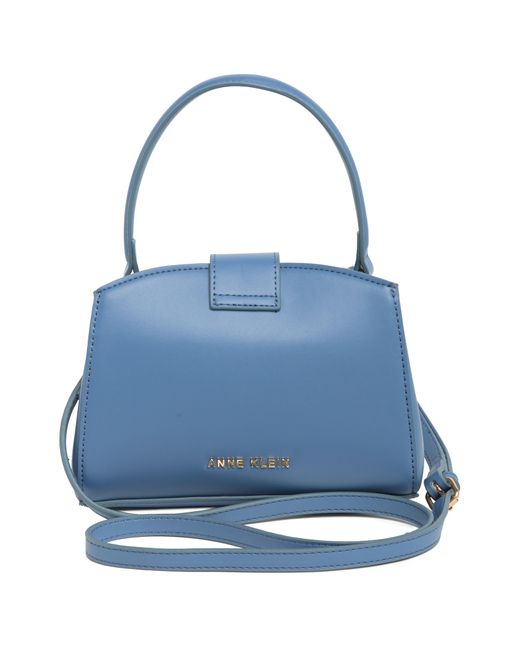 Anne Klein Crossbody Satchel in Blue Lyst