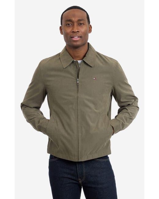 Tommy Hilfiger Green Microfiber Golf Jacket for men